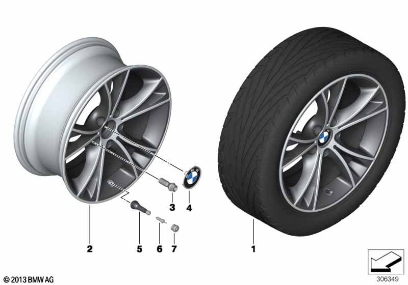 BMW LM-velg V-spaak 515