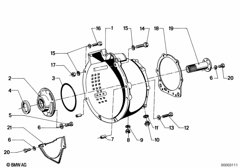 ZF 3hp12 huisdeel/olievoorziening