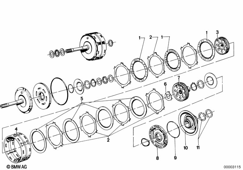 ZF 3hp12 drijfkoppeling A/B