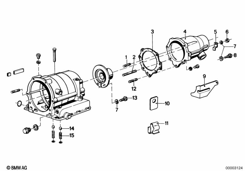 ZF 3hp20 drijfwerk-verlengstuk