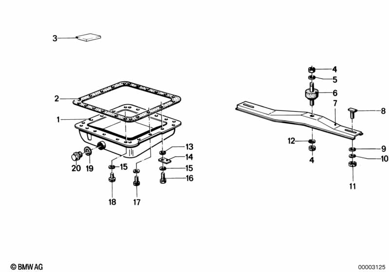 ZF 3hp22 ophanging/oliecarter