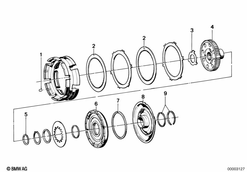 ZF 3hp20 drijfkoppeling A/B