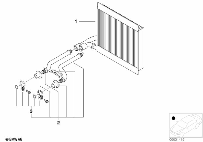 Radiator, air-conditionering