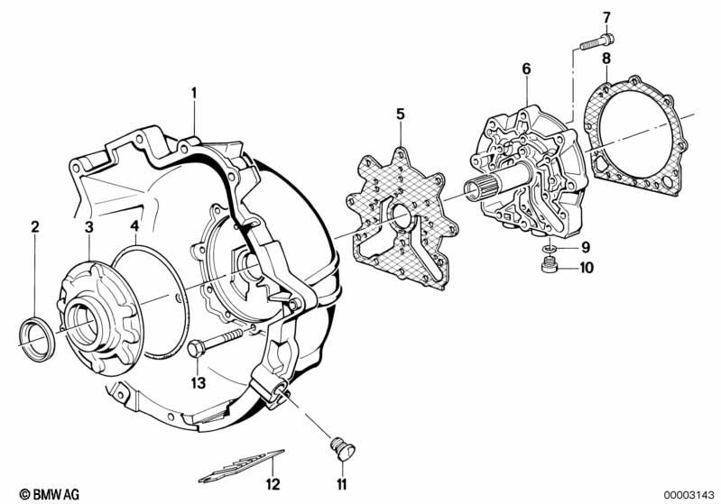 ZF 3hp22 huisdeel/olievoorziening