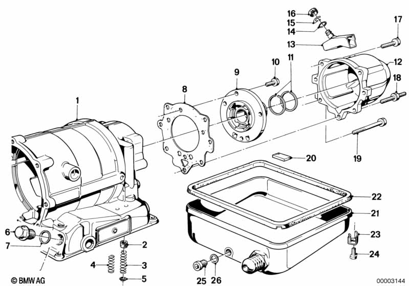 ZF 3hp22 huisdeel/oliecarter