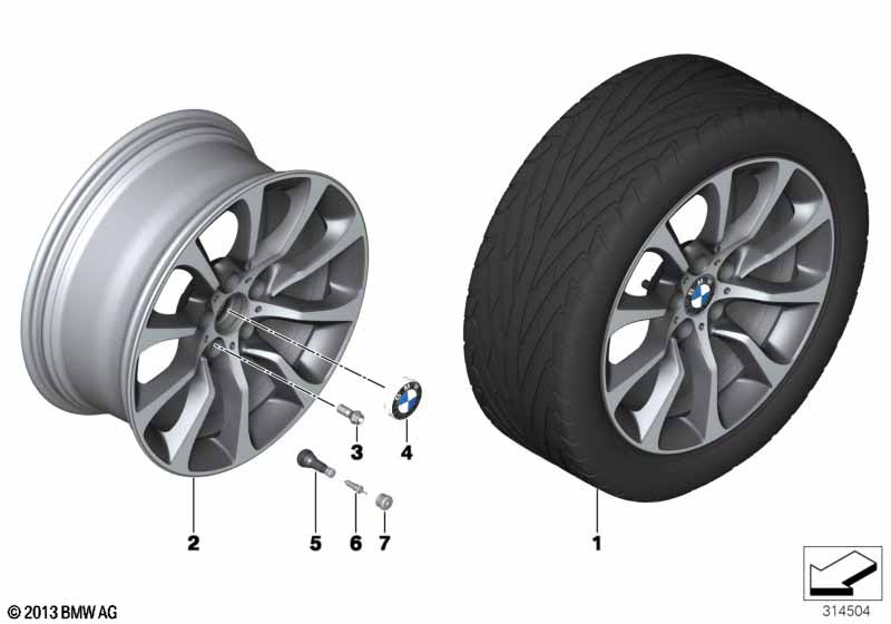 BMW LM-velg turbinestyling 453 - 19''