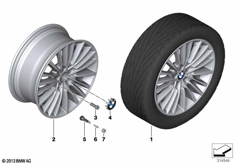 BMW LM-velg veelspaaks 455 - 19''