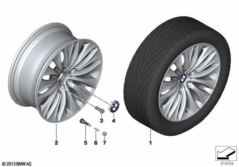 BMW LM-velg veelspaaks 459 - 20''