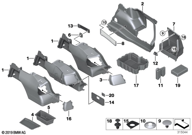 Bekleding ruimte bodem zijdelings