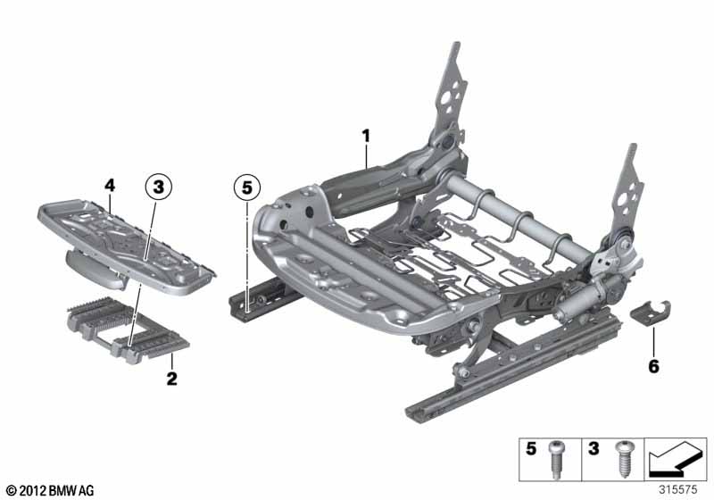 Stoel voor zittingframe elektrisch