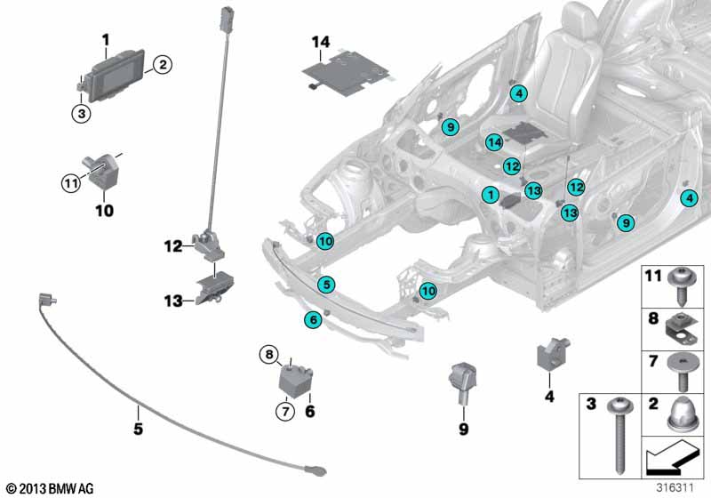 Elektro-onderdelen v airbag