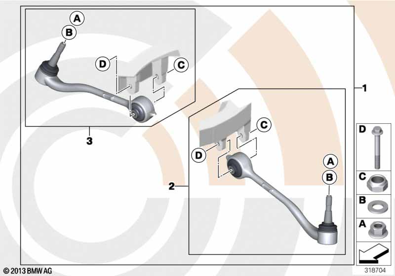 Service Kit dwarsdraagarm / Value Line