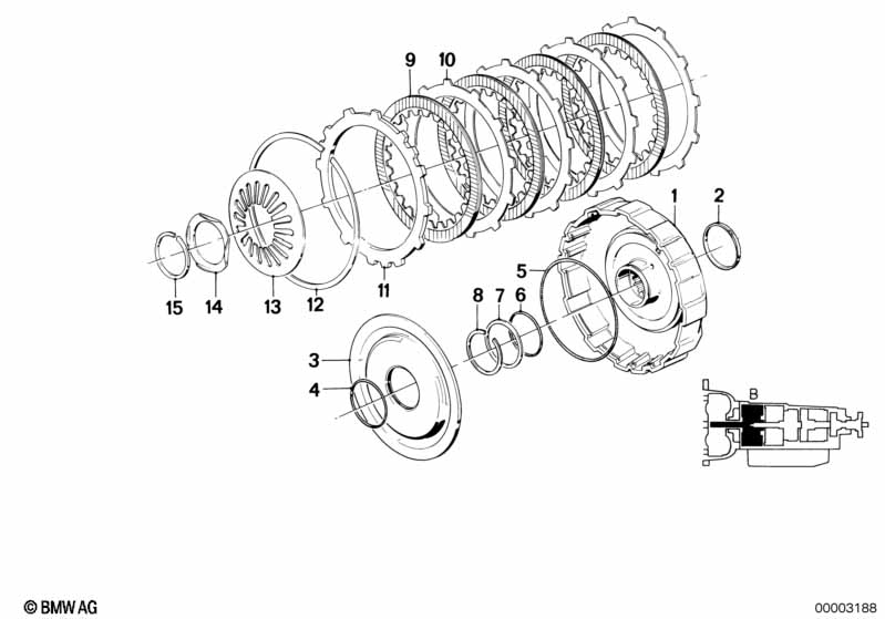 ZF 4hp22/24 drijfkoppeling B