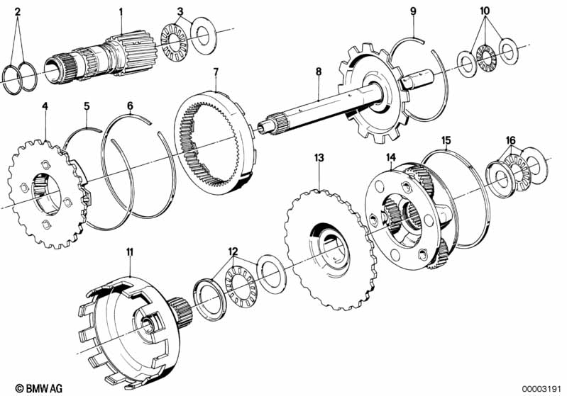 ZF 4hp22/24 planeetwiel stel