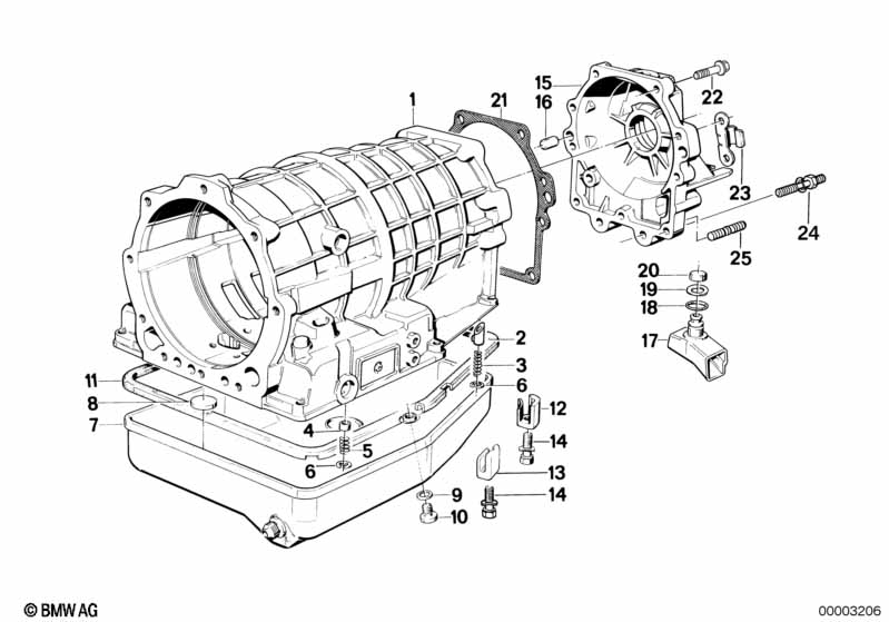 ZF 4hp22/24 huisdeel/oliecarter