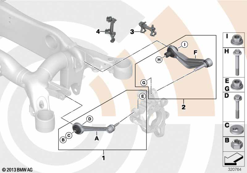 Reparatiesets geleidearm dwarsdraagarm