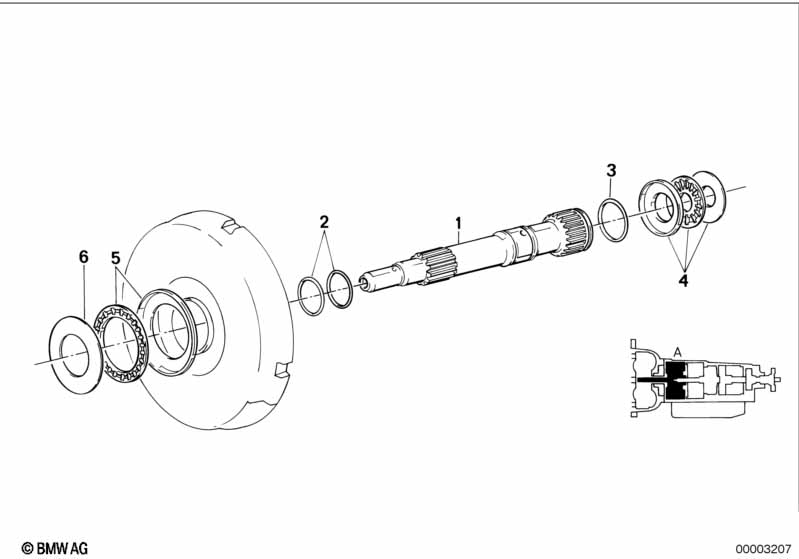 ZF 4hp22/24 aandrijfas