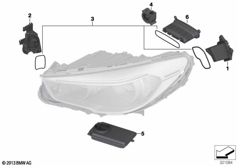 Elektronica-componenten koplamp LED