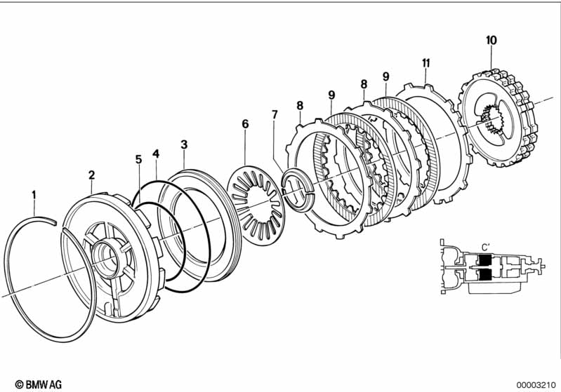 ZF 4hp22/24 remkoppeling C'