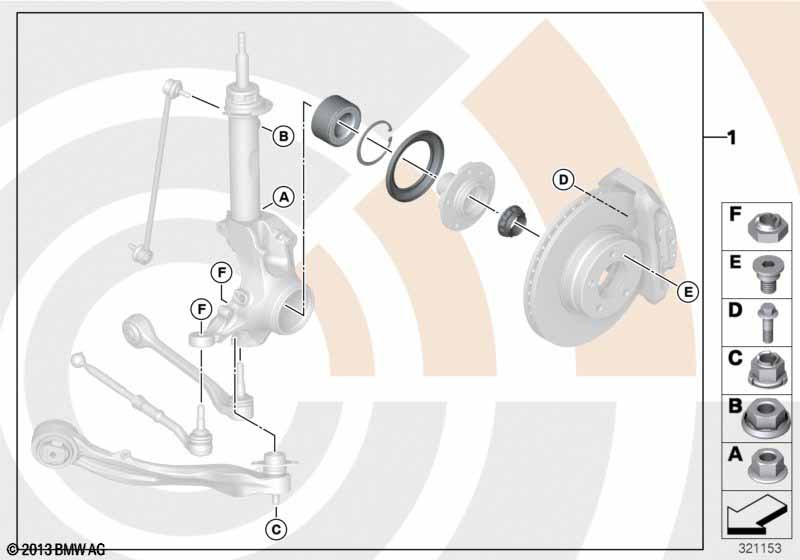 Reparatieset wiellager voor