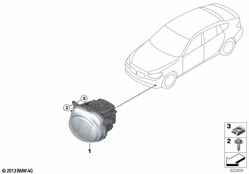 Koplamp gericht beschijnen