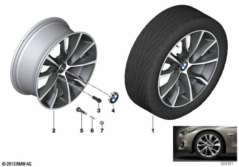 BMW LM-velg turbinestyling 402 - 19''