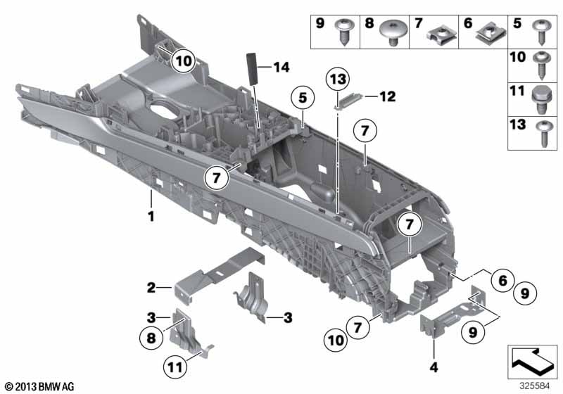 Houder middenconsole