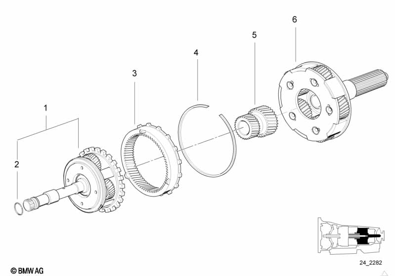 A5S560Z planeetwiel stel II + III