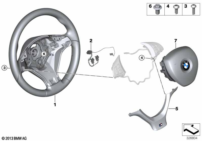 M sportstuur airbag leder