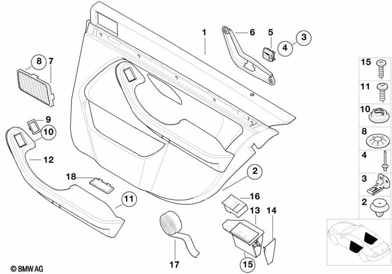 Portierbekleding achter leer