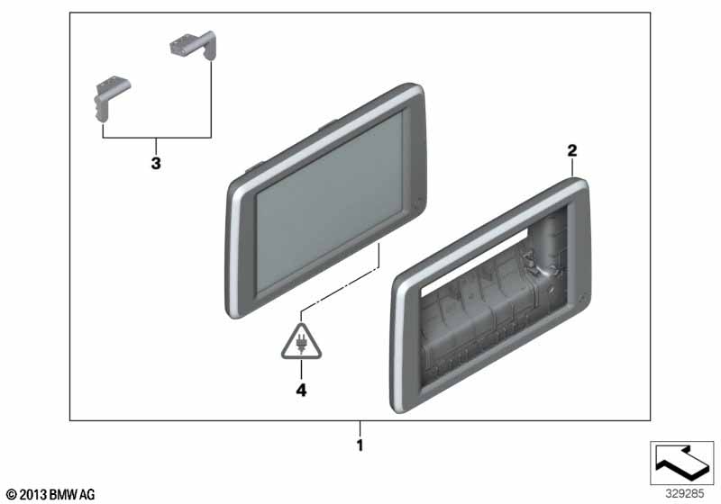 Monitor achterin