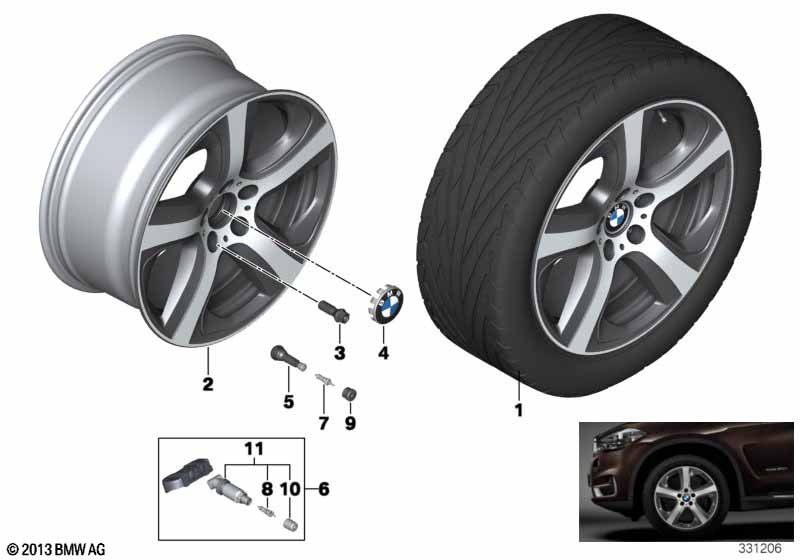 BMW LM-velg sterspaak 490 - 19''