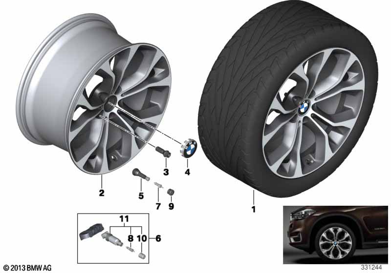 BMW LM-velg Y-spaak 451 - 20''