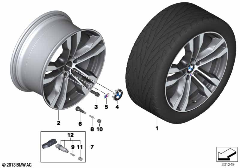 BMW LM-velg dubbele spaak 468M - 20''