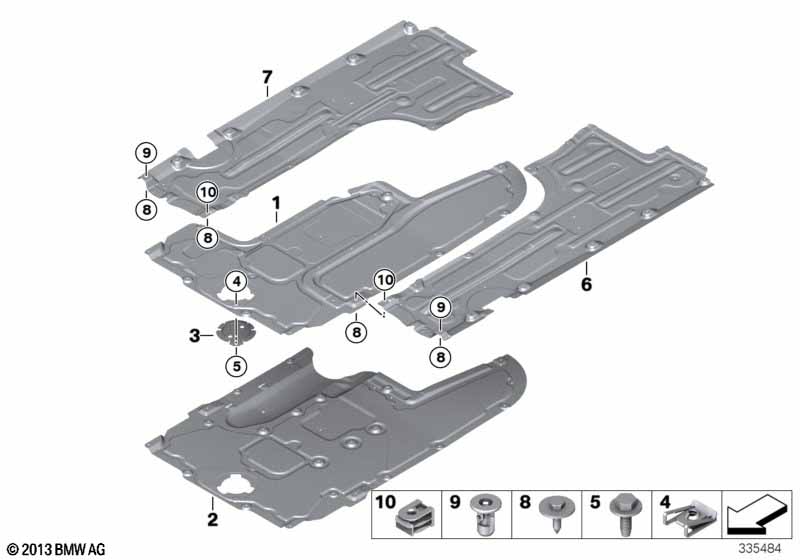 Bodembeplating vóór