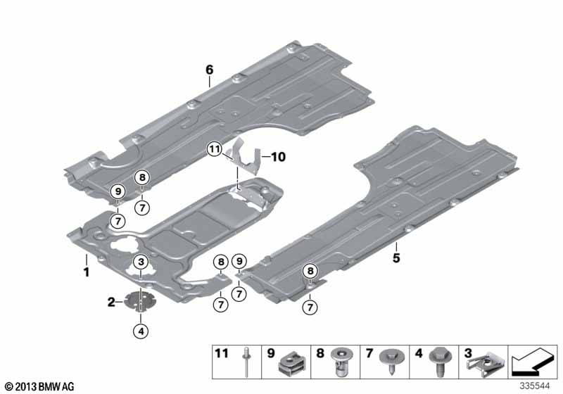 Bodembeplating vóór