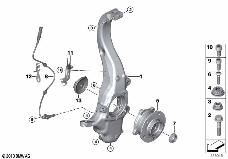 Fusee/wiellager v��r