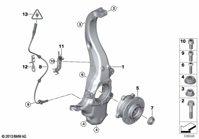 Fusee/wiellager v��r