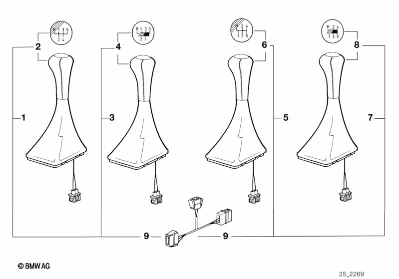 Extra set, schakelknop leer verlicht