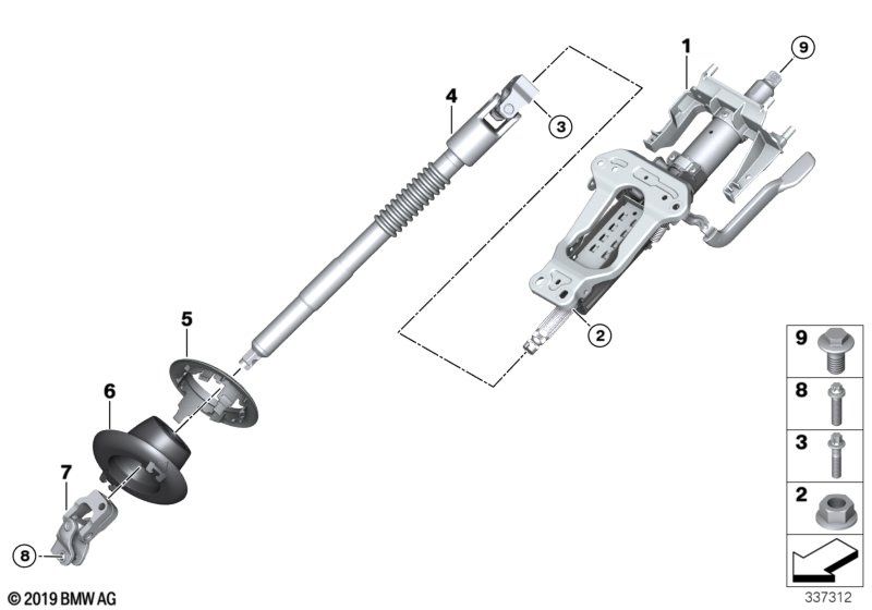 Stuurkolom manuaal verstelb./Aanbouwdele