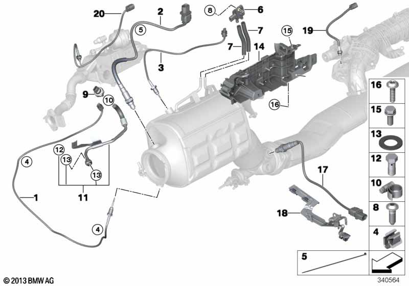 Dieselroetfiltersensoren/aanbouwdelen