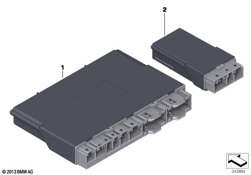 Regeleenheid stoelmodule voor/achter