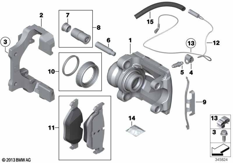 Remvoeringsensor achterrem