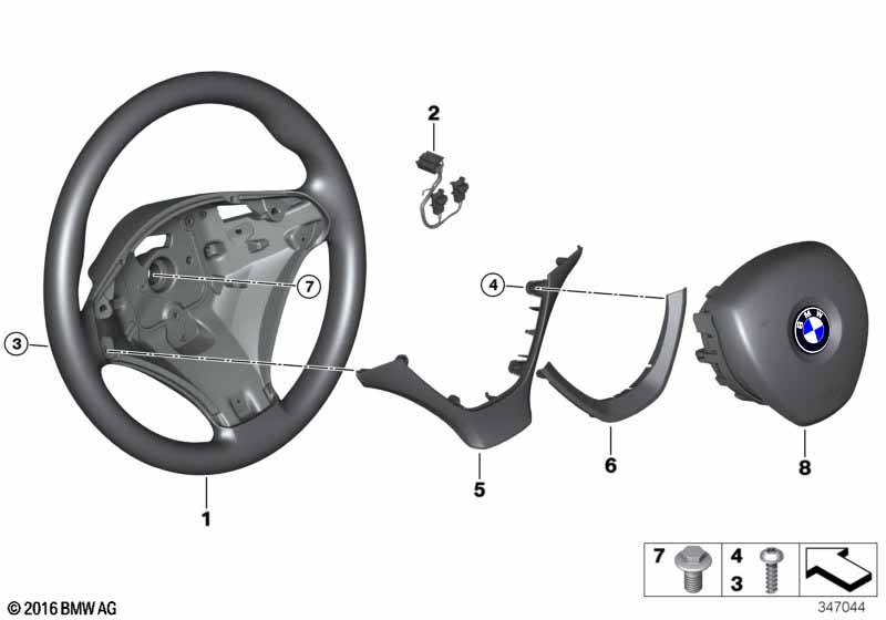 Sportstuurwiel airbag leder