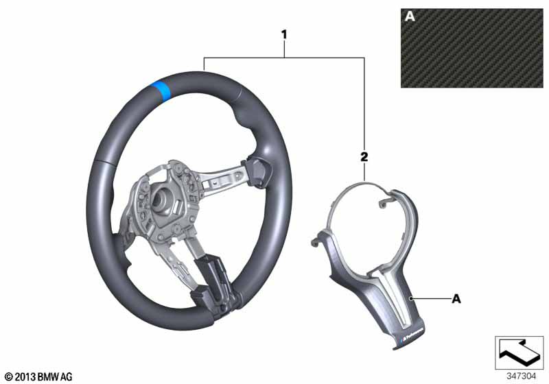 M Performance stuurwiel alcantara