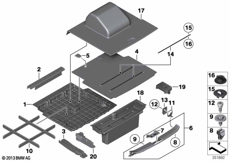 Bekleding bagageruimtebodem