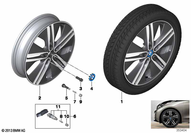 BMW i LM velg dubbelspaak 430 - 20''