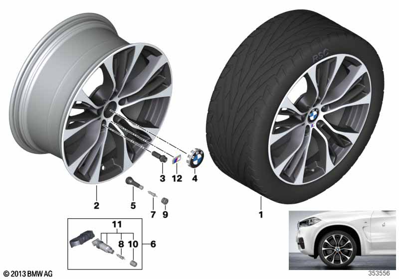 BMW LM wiel dubbele spaak 599M - 21"