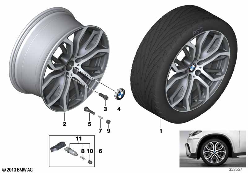 BMW LM velg Y-spaak 375 BMW Performance