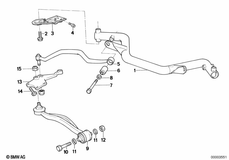 Voorasdrager/dwarsarm